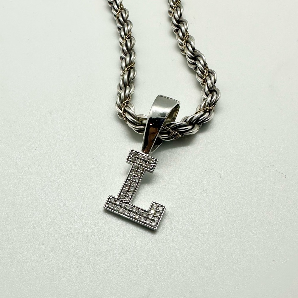 Avianne Diamond “L” Pendant